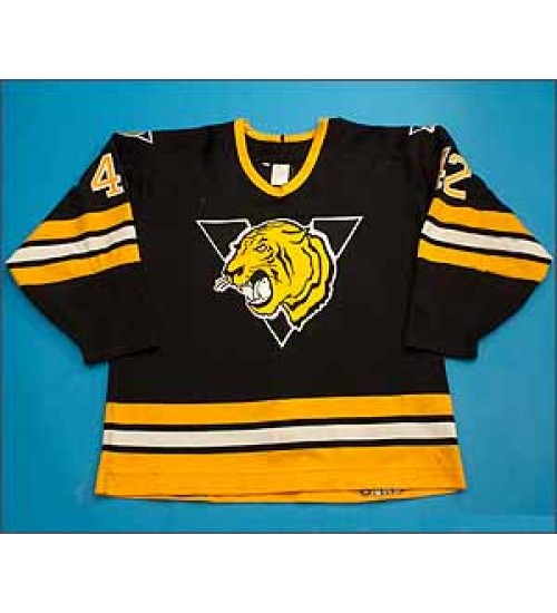 Custom QMJHL Victoriaville Tigres 1994 95 PJ Stock Hockey Jersey Road Black